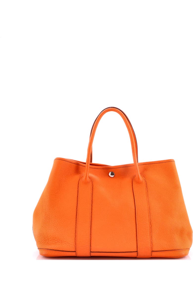Pre-Owned Hermes Garden Party Tote Leather 36, Alternate, color, Orange H