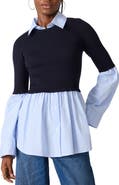Steve Madden Lenny Mixed Media Sweater