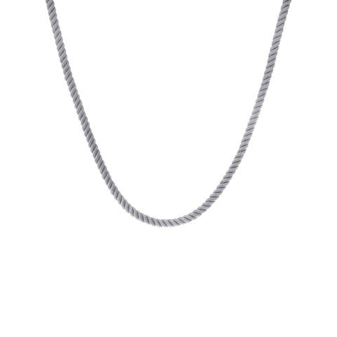 Colored Twisted Cotton Rope Necklace