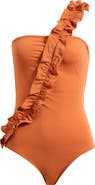 Ulla Johnson Capri One-Shoulder One-Piece Swimsuit