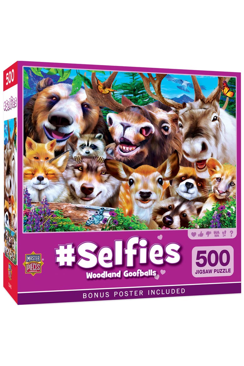 Woodland Goofballs 500 Piece Puzzle, Main, color, Multicolor