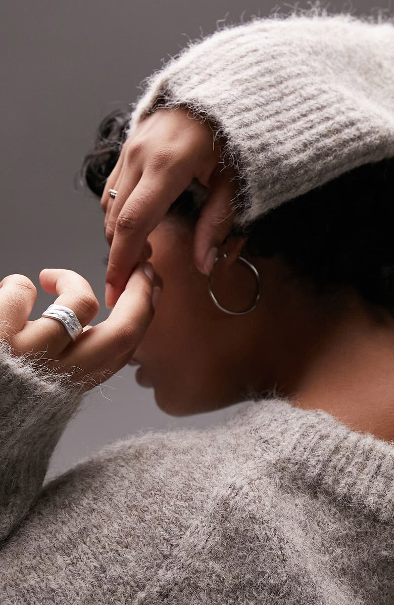 Topshop Curve Exposed Seam Sweater, Alternate, color, 