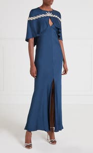 Temperley London Vine Cape Gown