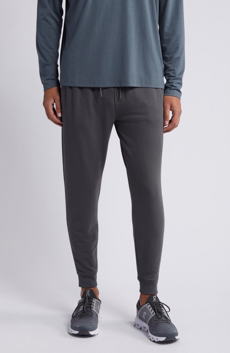 Free Fly Brushed Fleece Joggers, Main, color, Black Sand