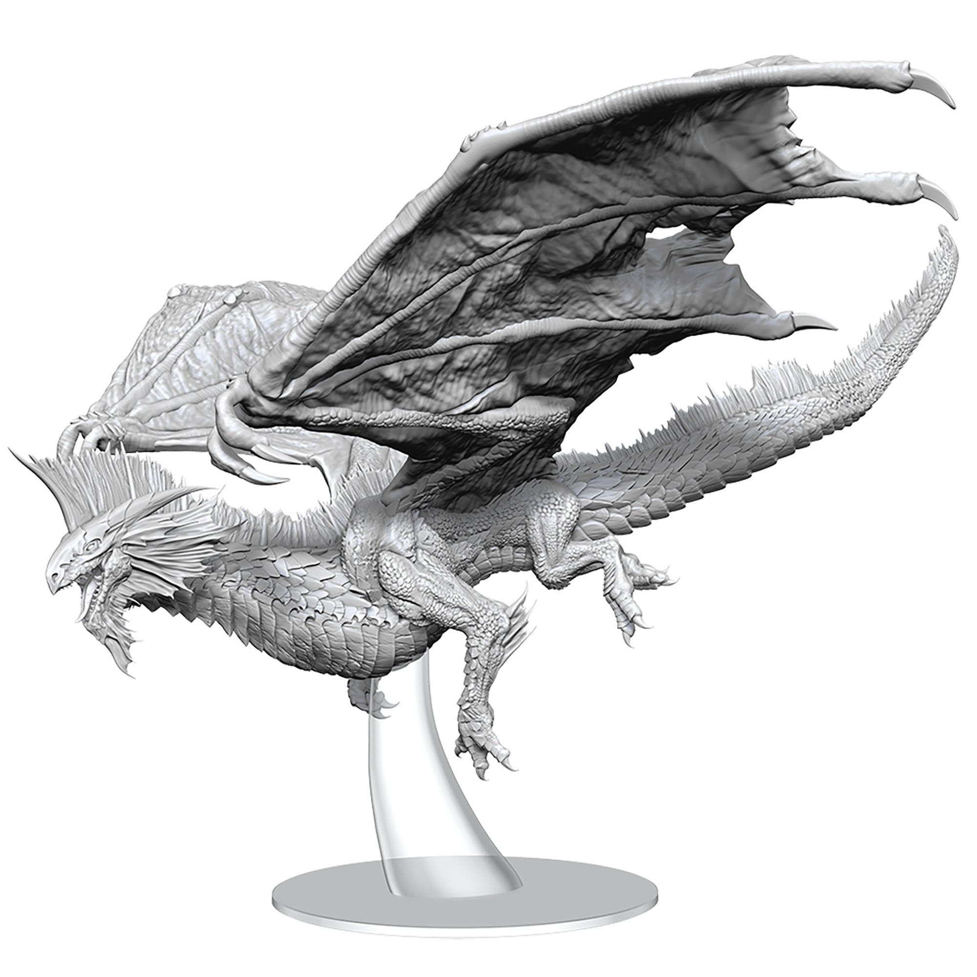 WizKids Games D&D Nolzur's Marvelous Miniatures, Adult Silver Dragon in Multicolored 
