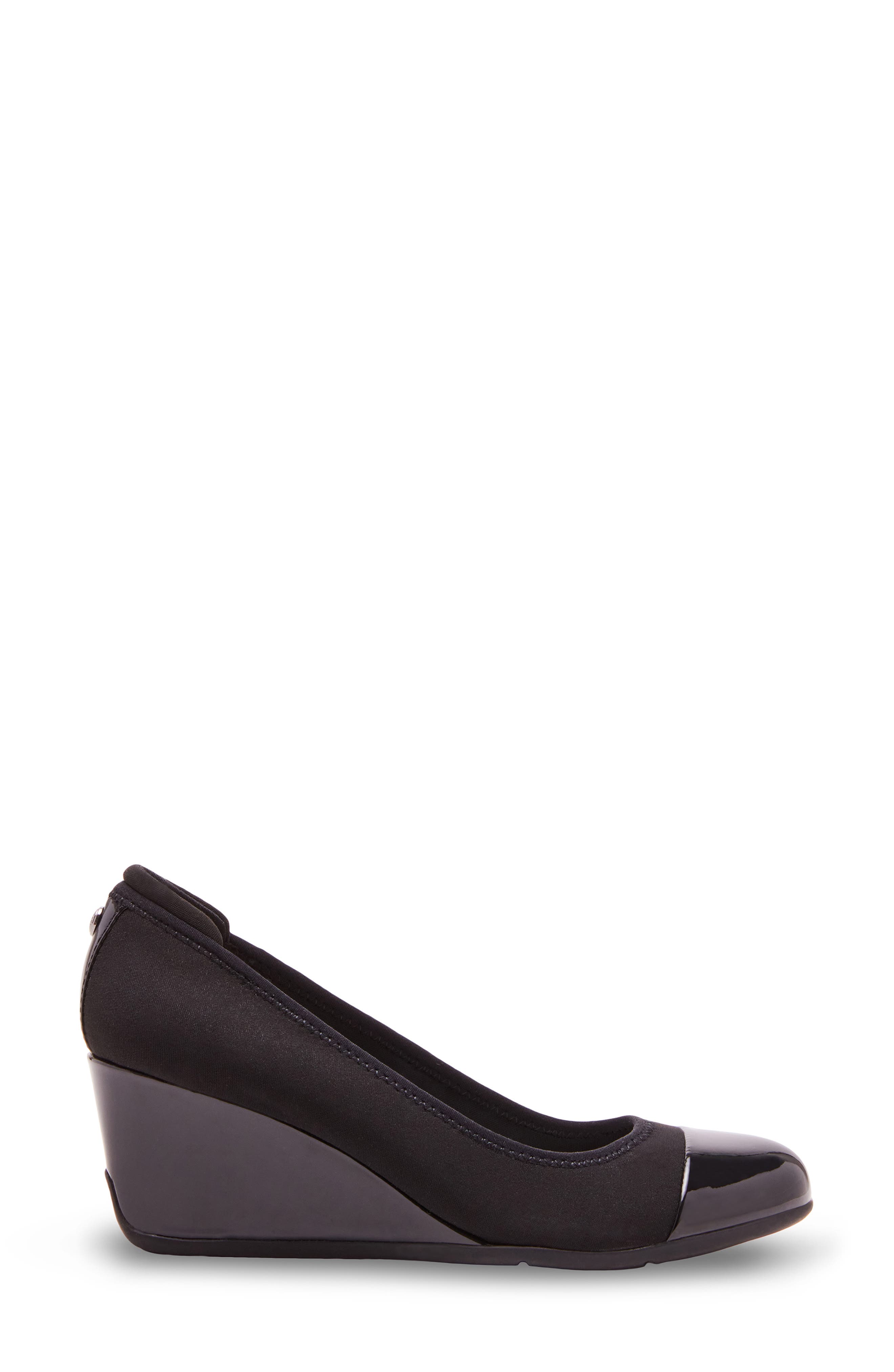 Anne Klein Taite Wedge Pump, Alternate, color, Black