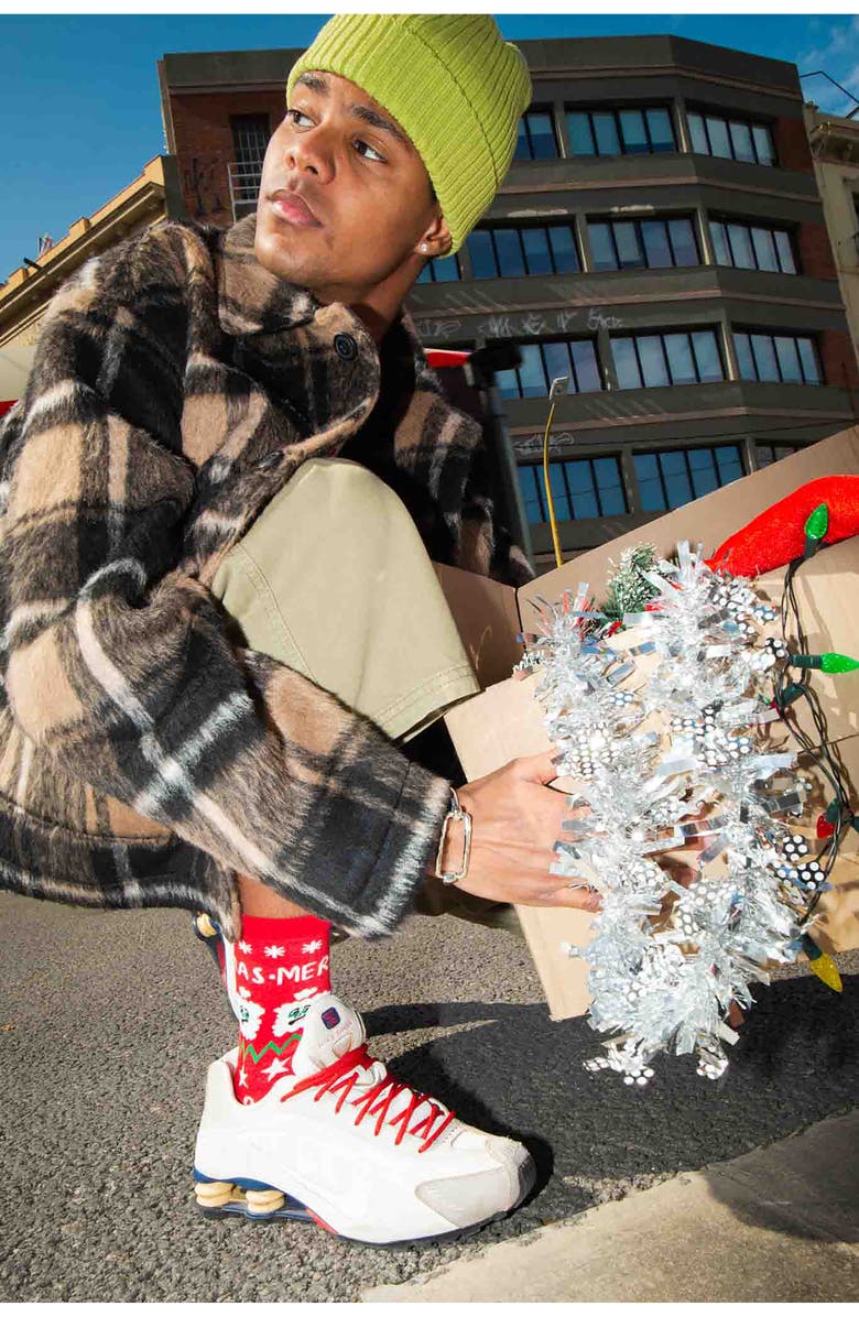 doiy Xmas Santa Crewnecks, Alternate, color, Red