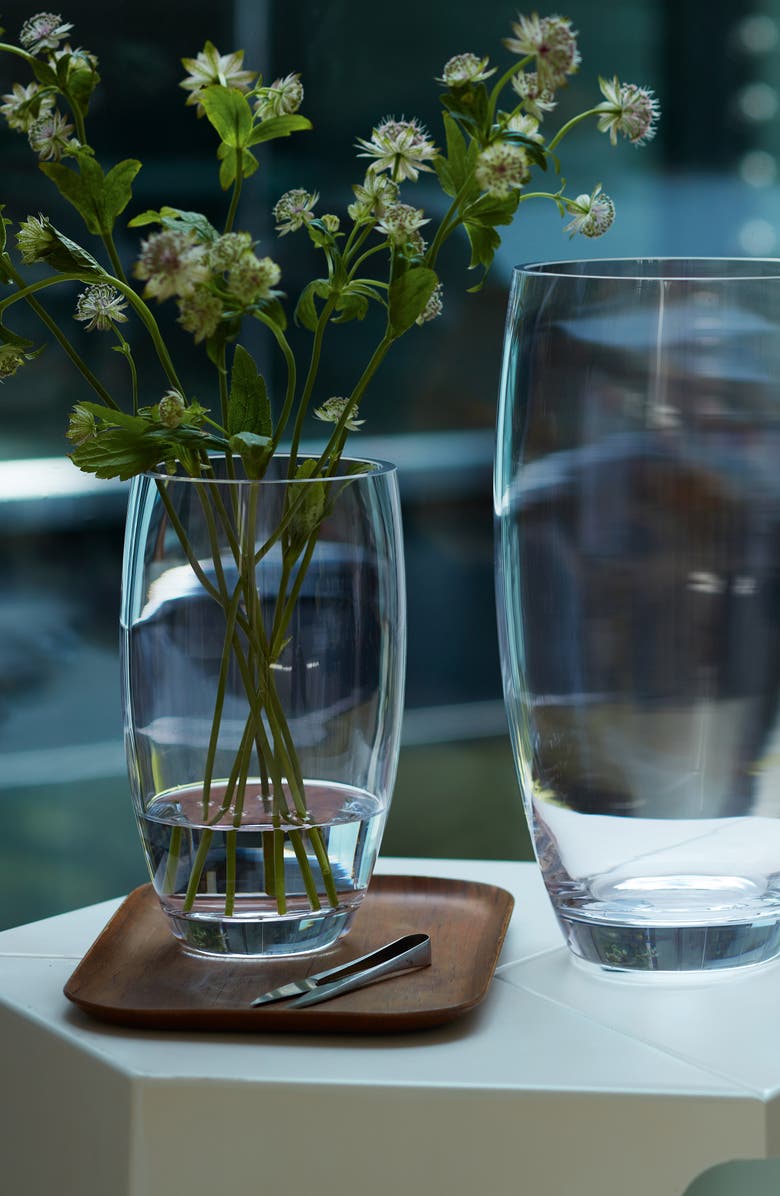 LSA Flower Barrel Bouquet Glass Vase, Alternate, color, Clear