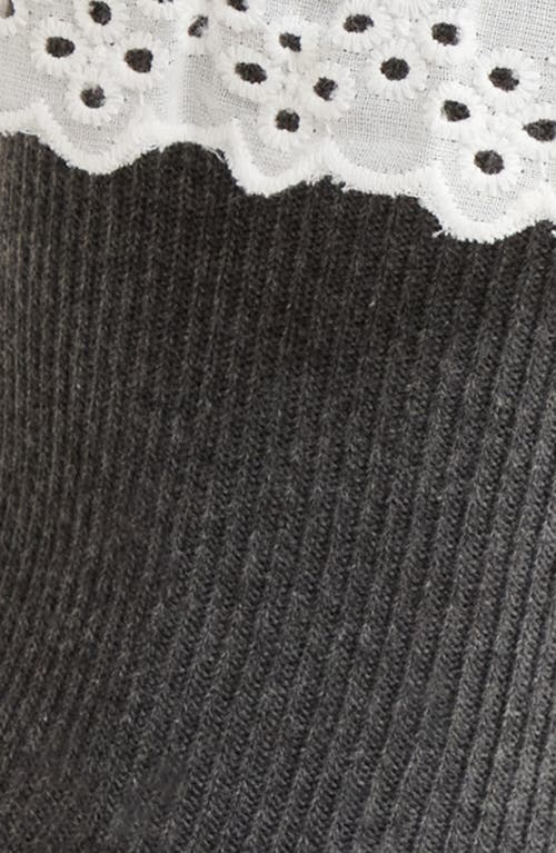 Casa Clara Tabitha Ruffle Ankle Socks In Gray