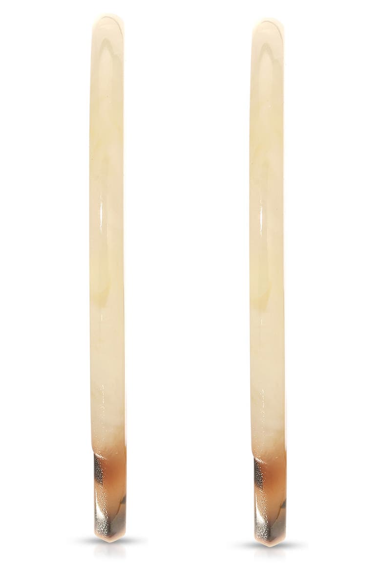 Tortoise Resin Hoop Earrings, Alternate, color, TORTOISE