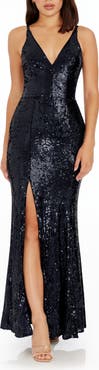 Dress the Population Iris Sequin Gown