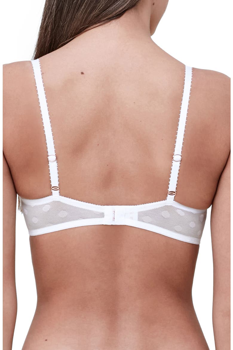 Dare Demi T-shirt Bra, Alternate, color, WHITE/ NYLON