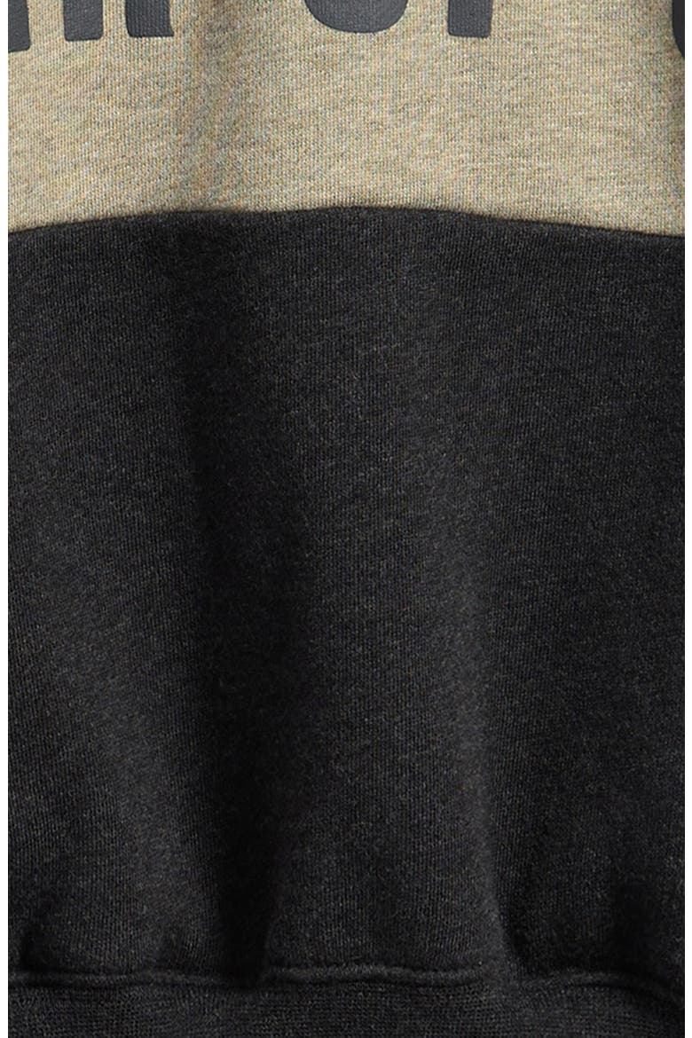 Kids' Logo Panel Sweatshirt, Alternate, color, IRON GREY HEATHER/SEAL HEATHER