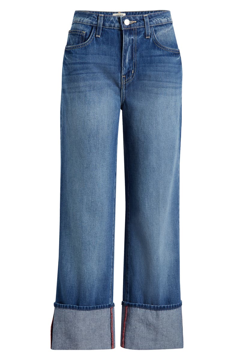 L'AGENCE Leighton Cuff Stovepipe Jeans, Alternate, color, Brentwood