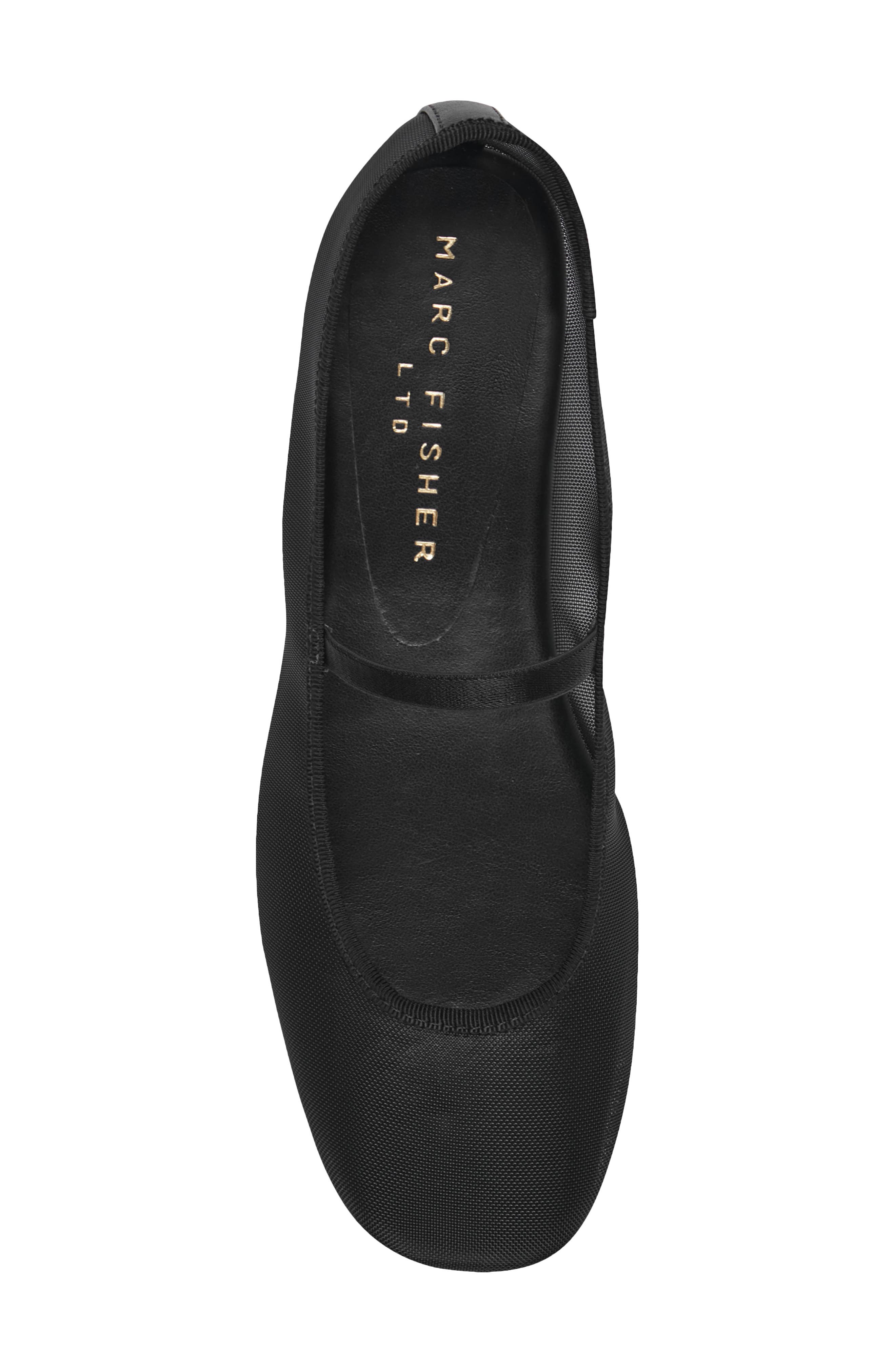 Marc Fisher LTD Ureka Mesh Ballet Flat, Alternate, color, Black