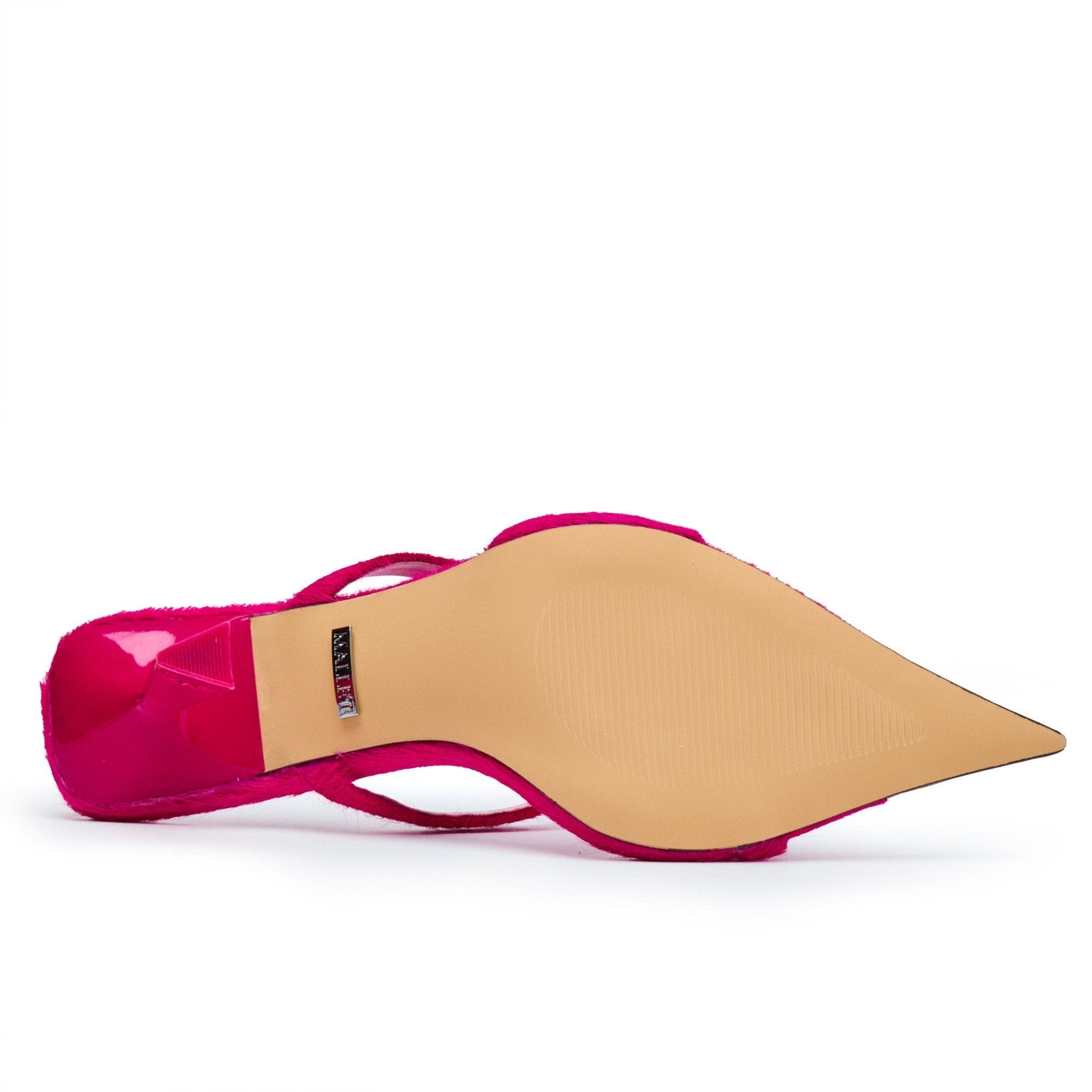 Frederica Pony Mid Heel Shoes, Alternate, color, Pink