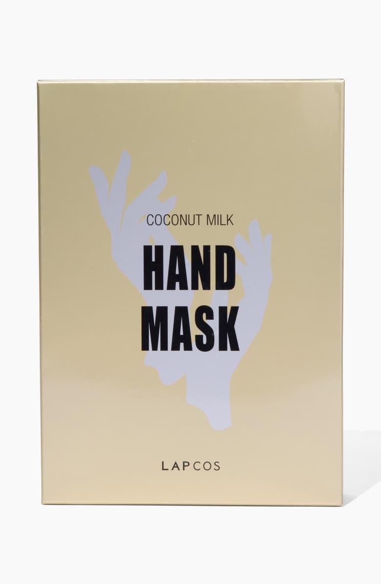 LAPCOS Coconut Milk 5-Pack Hand Mask, Main, color, Yellow