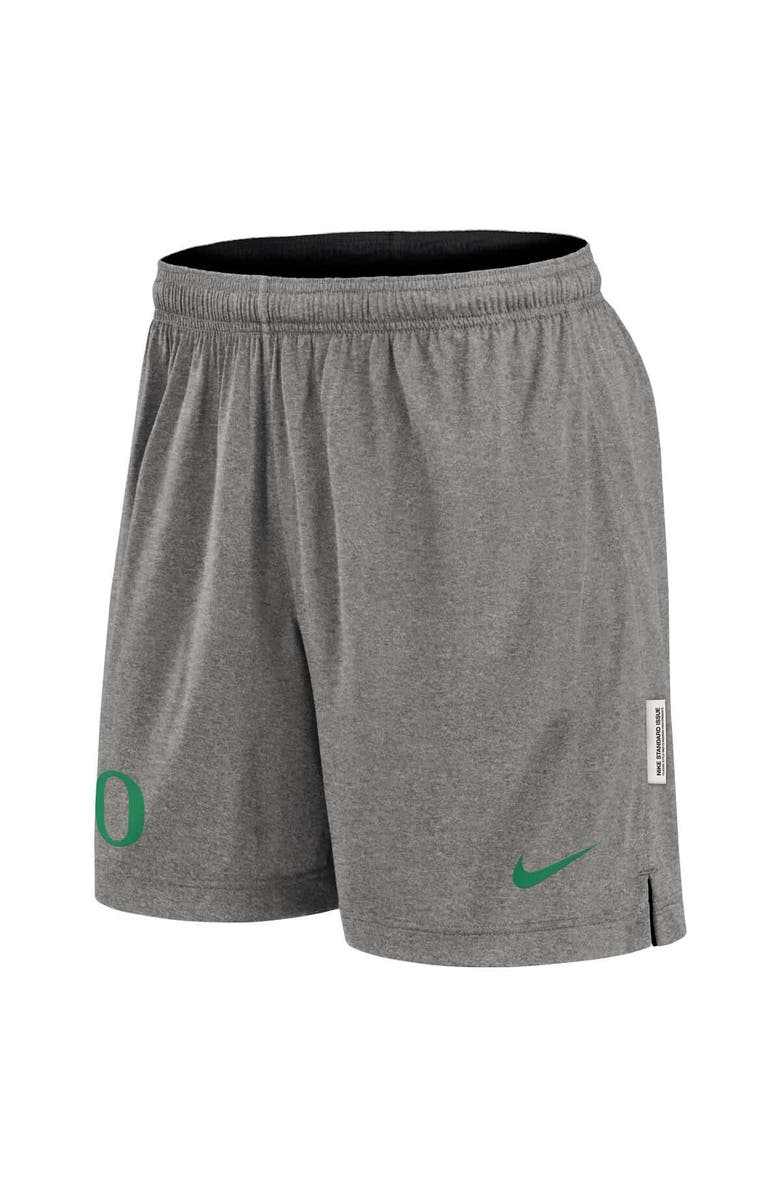 Nike Men's Nike Black/Heather Gray Oregon Ducks Player Reversible Shorts, Alternate, color, Black