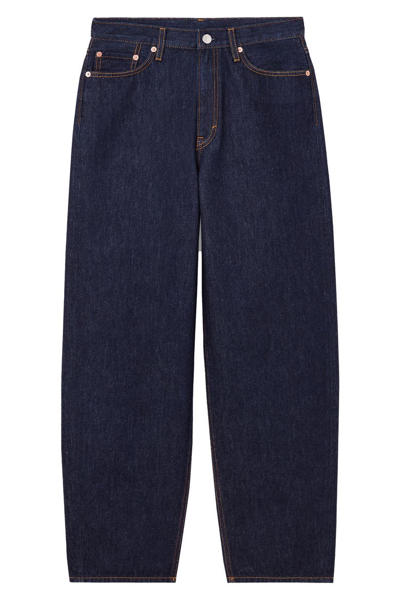 Arch Tapered Ankle Jeans, Alternate, color, BLUE DARK