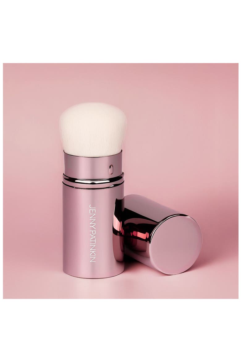 Glow & Go Rectractable Makeup Brush, Alternate, color, ROSE GOLD
