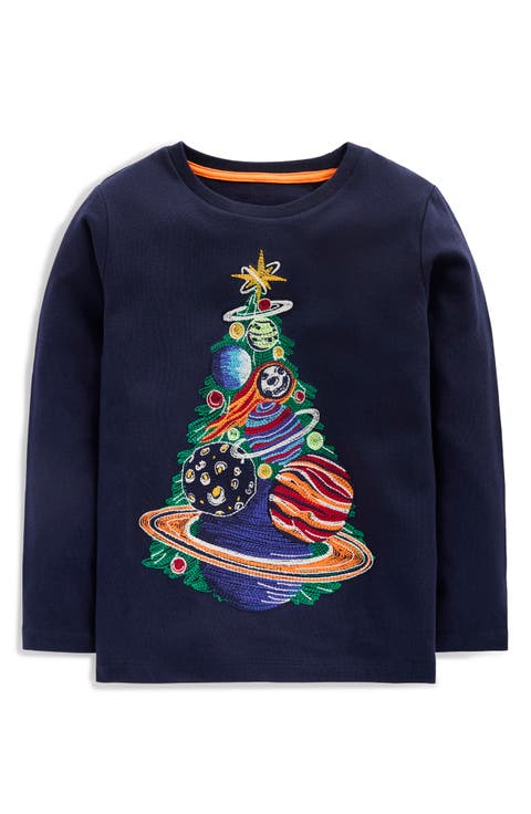 Kids' Glow Superstitch Christmas Graphic T-Shirt
