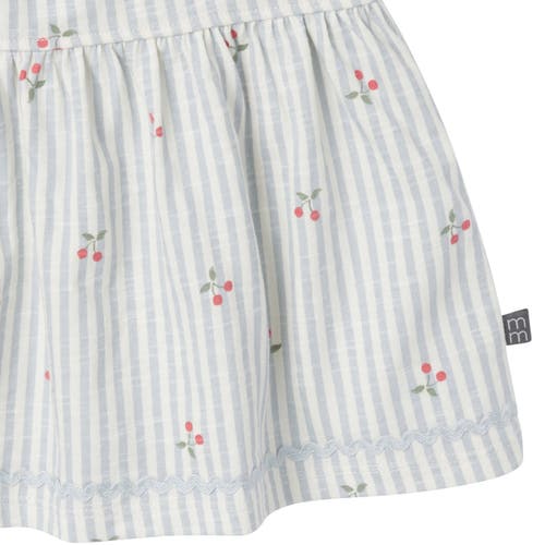 Modern Moments™ By Gerber Ruffle Top And Shorts Set In Light Blue Cherry Stripes