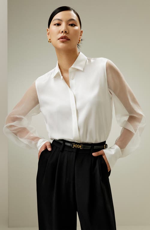 Lilysilk Ethereal Silk Shirt In Ivory
