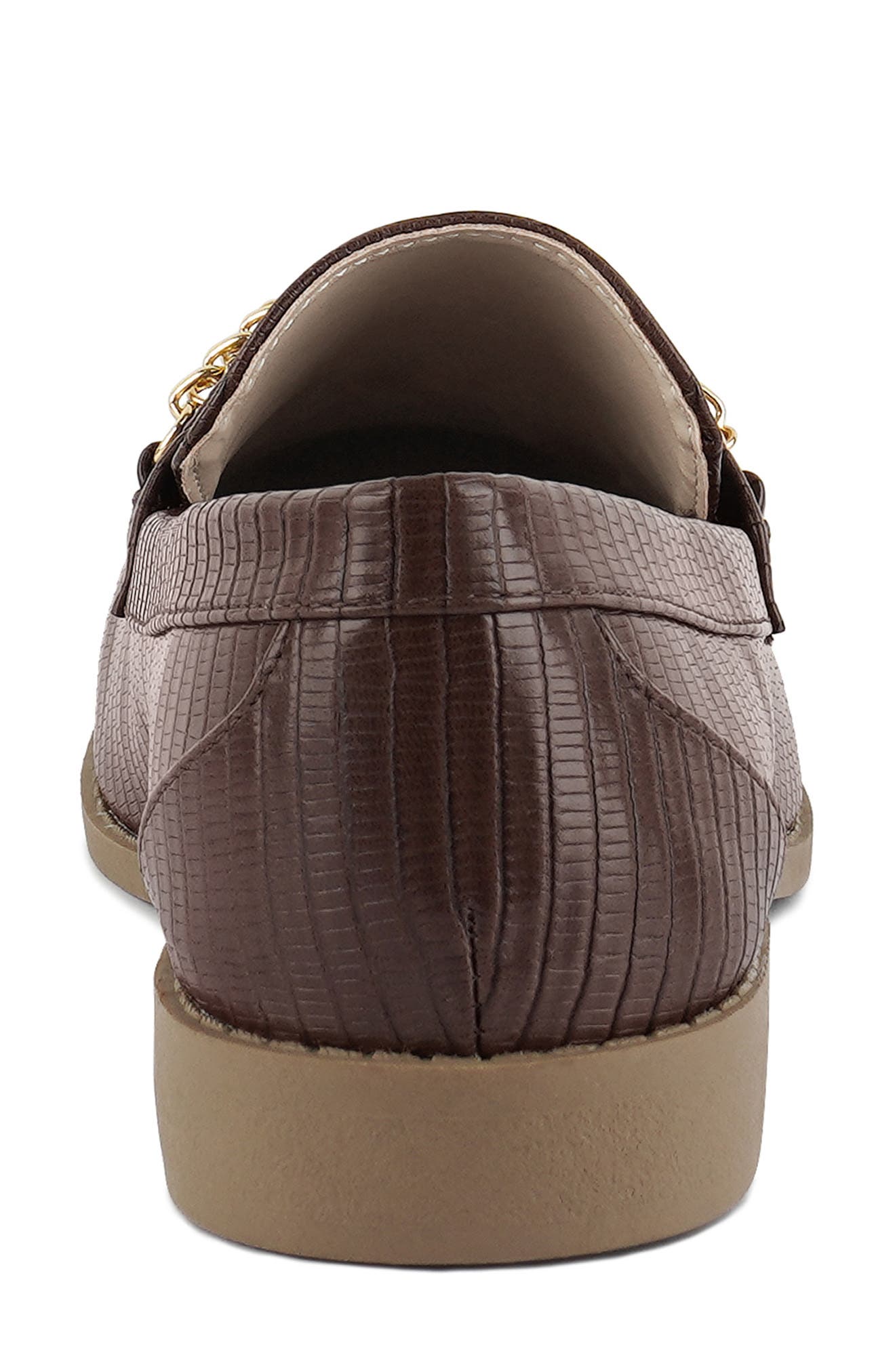 LONDON RAG Vouse Croc Embossed Bit Loafer, Alternate, color, Chocolate