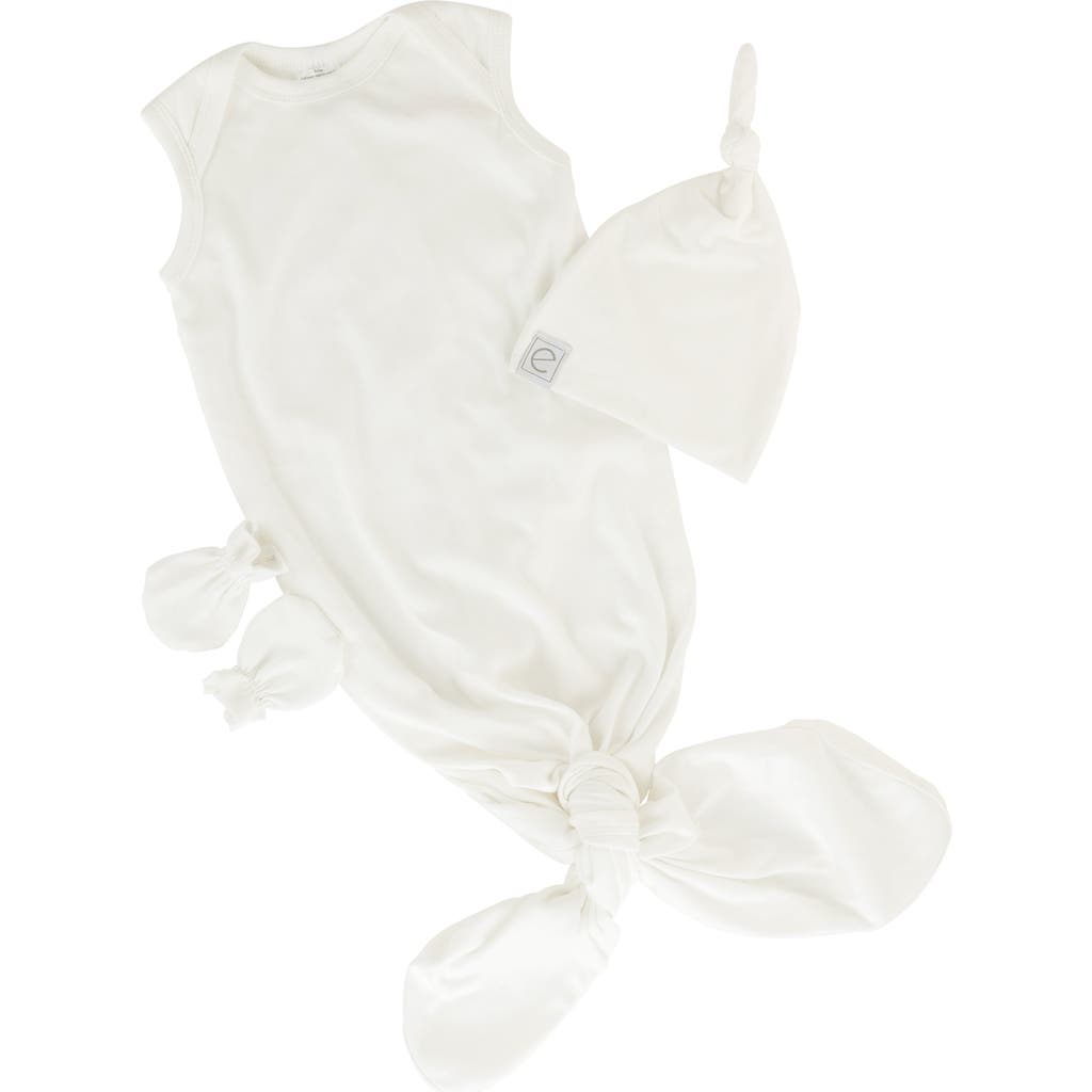 Ely's & Co. Knot Wearable Blanket, Knot Hat & Mitten Set In Ivory