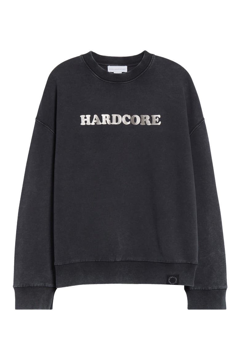 Hardcore French Terry Graphic Hoodie, Alternate, color, WASHED BLACK