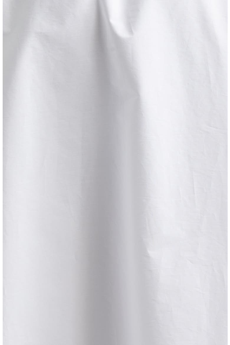 Mixed Media Drawcord Waist Dress, Alternate, color, WHITE