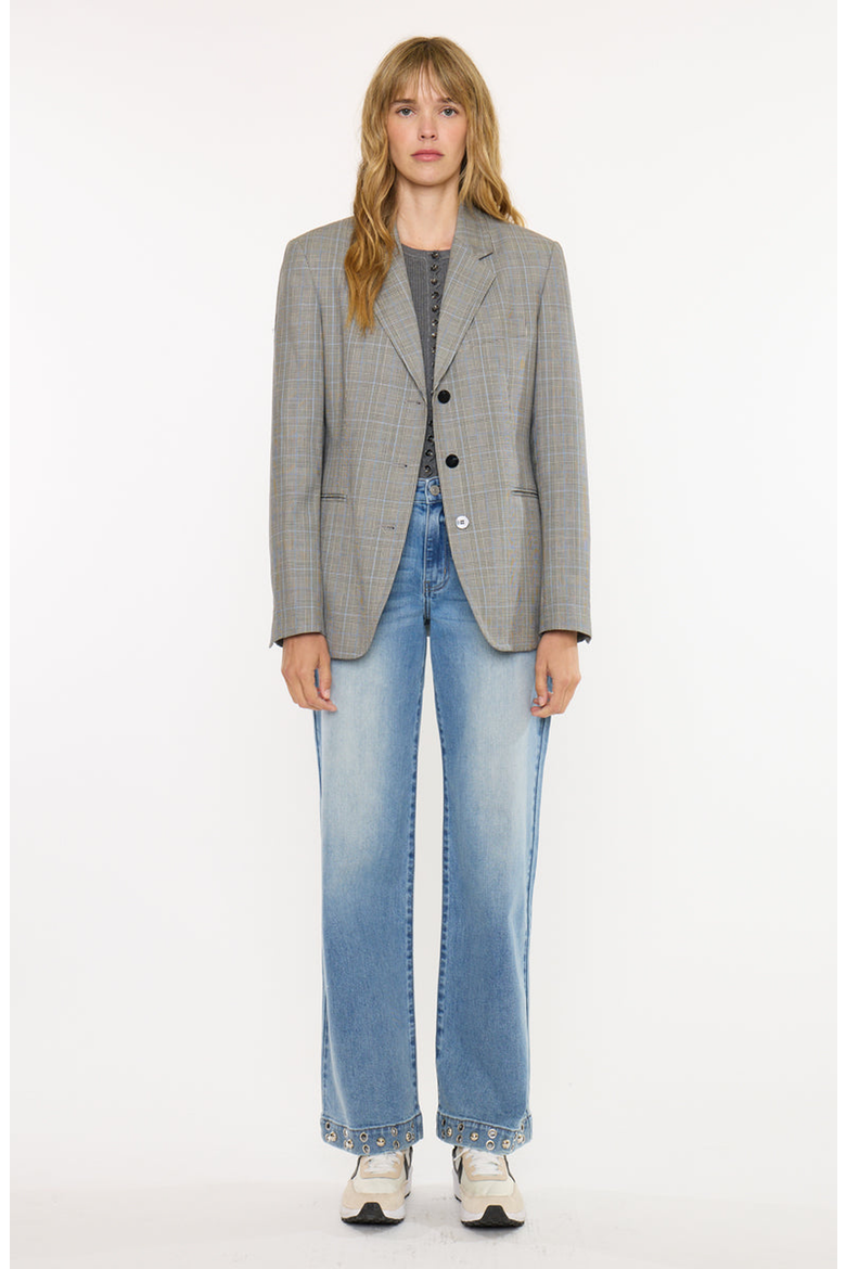 Ditzy Low Slung Baggy Wide Jeans, Alternate, color, Medium Wash
