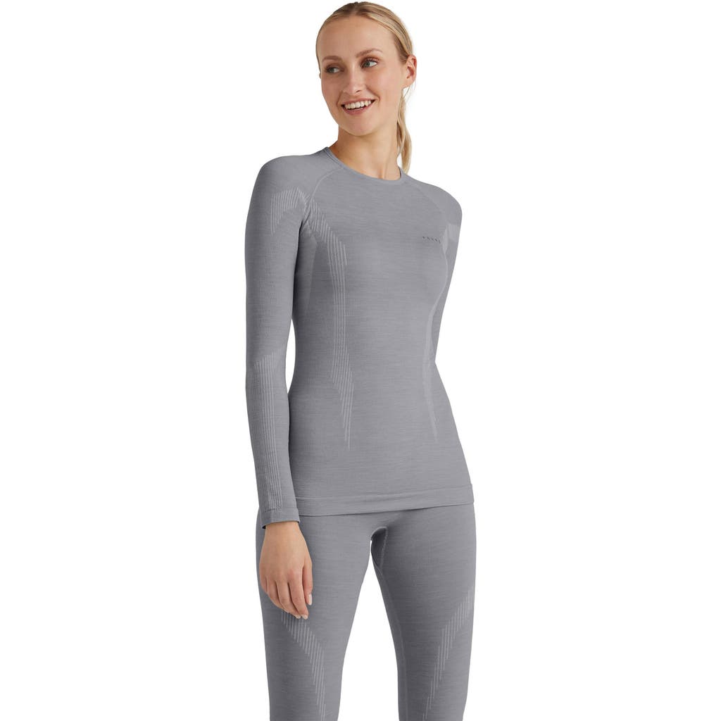 Falke Wool Tech Base Layer Top In Gray