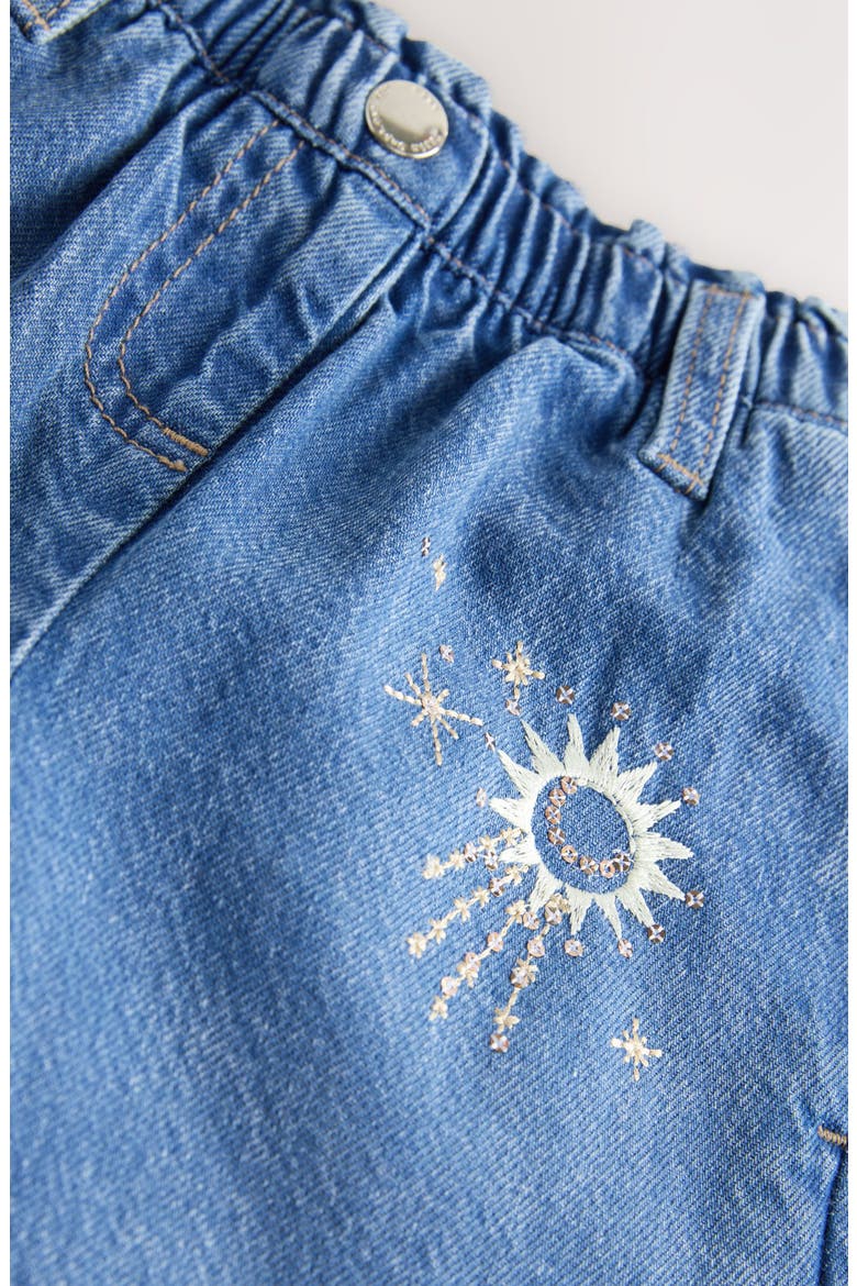 Kids' Celestial Crystal Embroidered Jeans, Alternate, color, BLUE