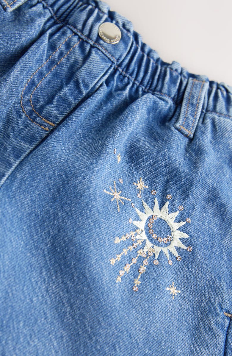 NEXT Kids' Celestial Crystal Embroidered Jeans, Alternate, color, Blue