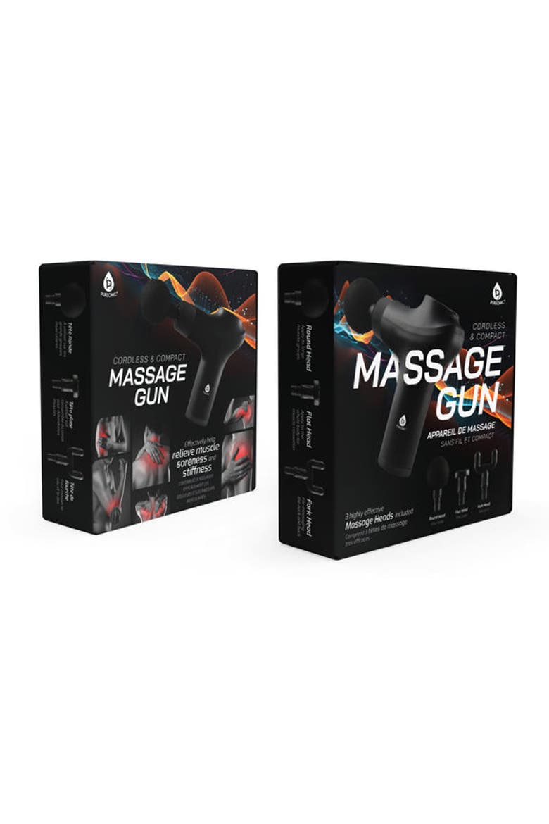 Cordless & Rechargeable Professional Massage Gun, Alternate, color, Black
