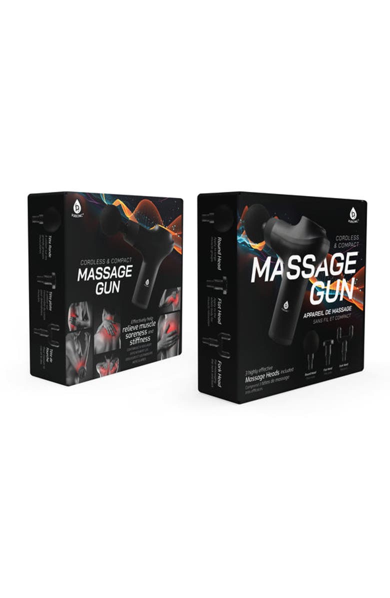 PURSONIC Cordless & Rechargeable Professional Massage Gun, Alternate, color, Black