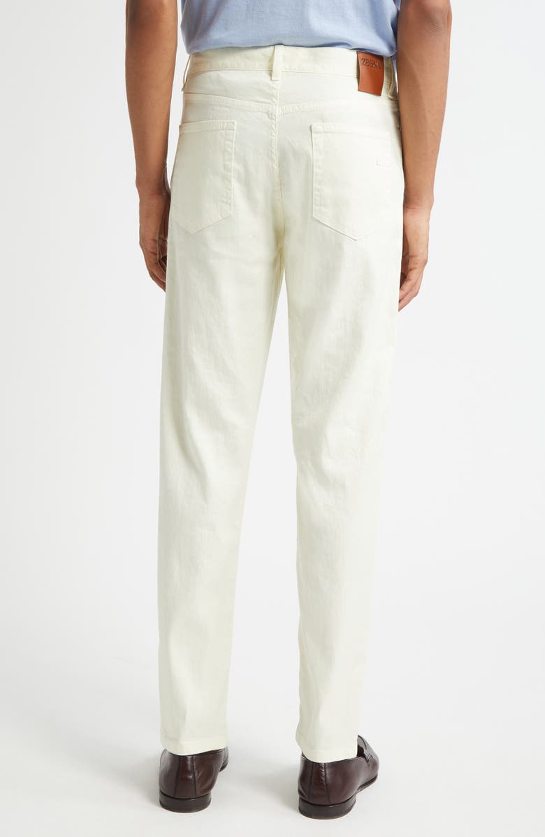 ZEGNA City Fit Stretch Jeans, Alternate, color, Light Yellow Solid