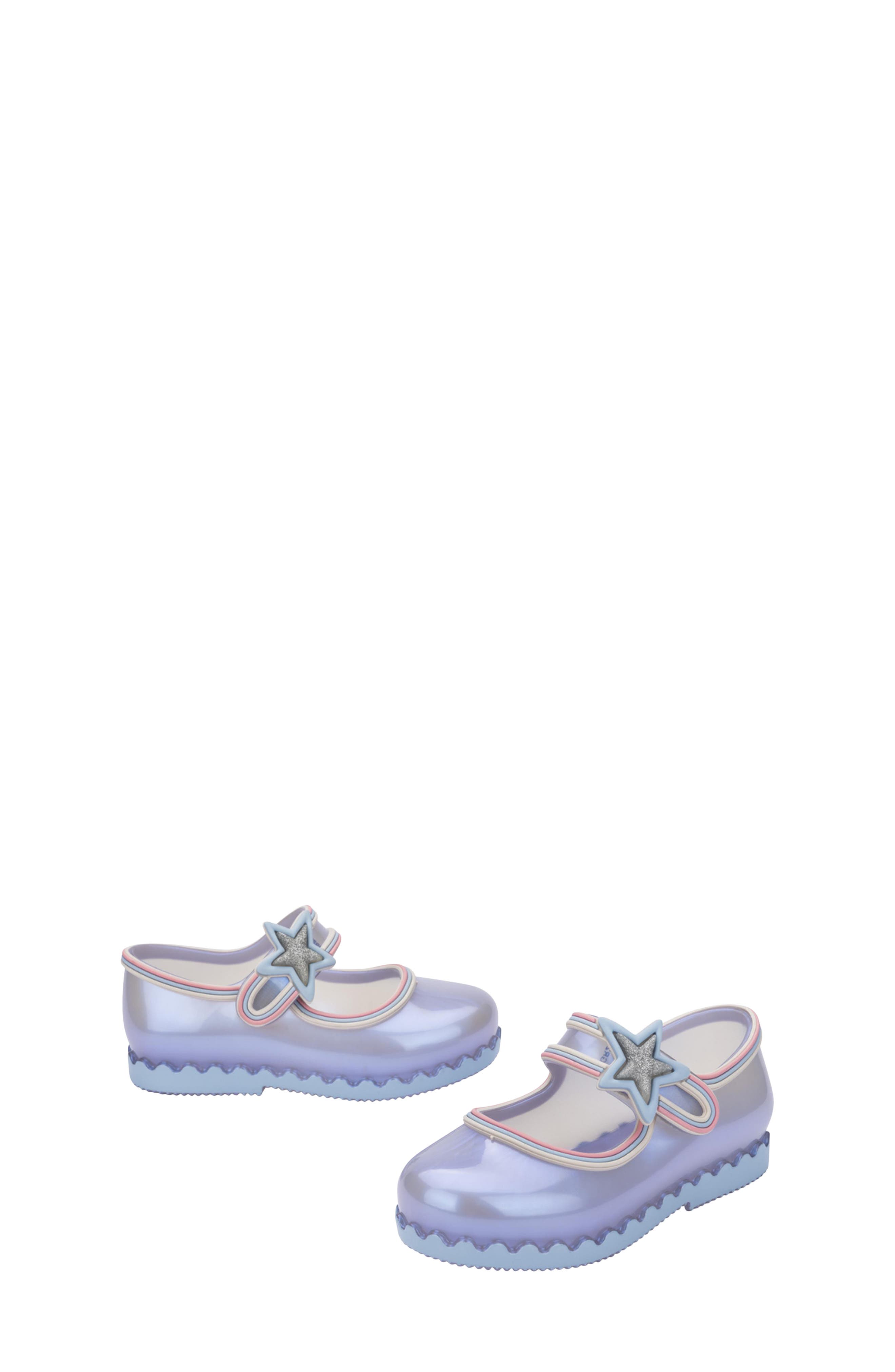 Kids' Hip Ballerina Mary Jane Flat, Alternate, color, PEARLY BLUE / PINK