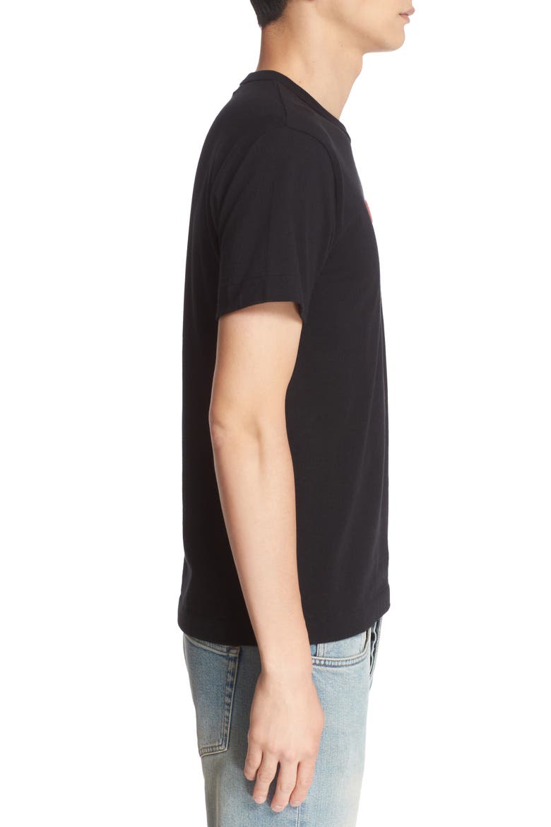 Twin Hearts Slim Fit Jersey T-Shirt, Alternate, color, BLACK 1