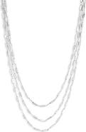 NORDSTROM RACK Layered Triple Chain Necklace