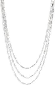 NORDSTROM RACK Layered Triple Chain Necklace
