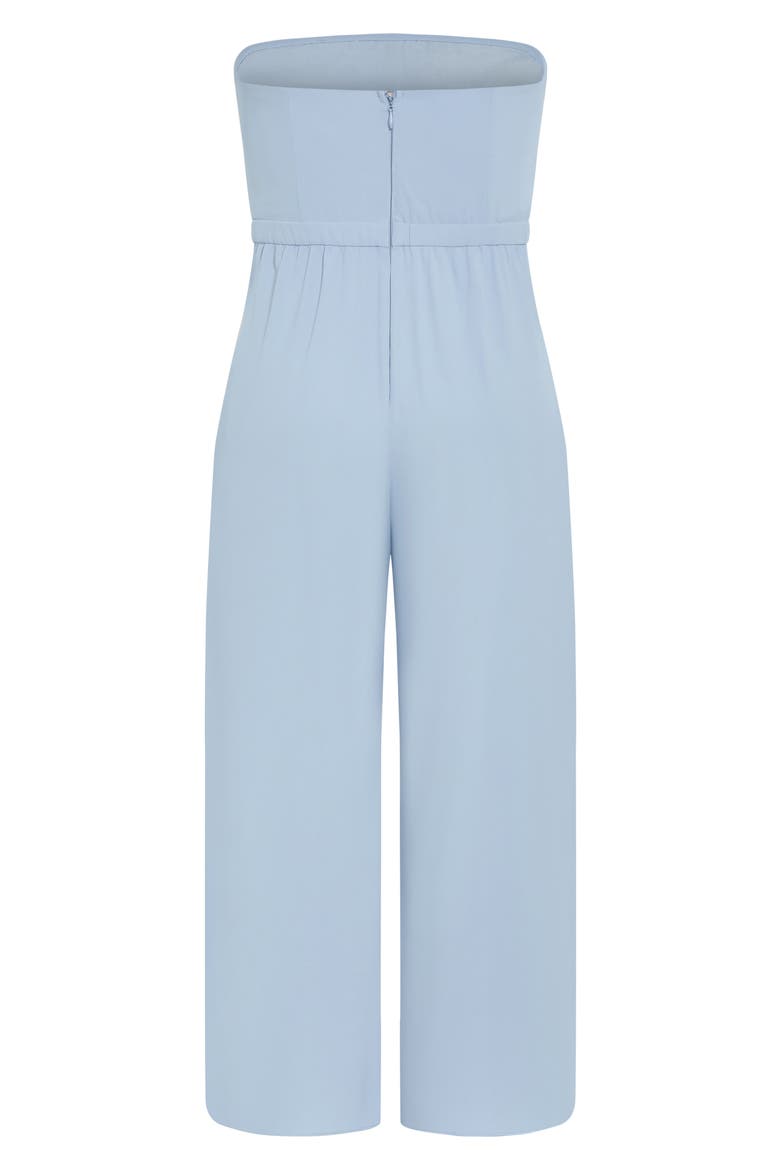 Attract Strapless Jumpsuit, Alternate, color, DUSTY BLUE