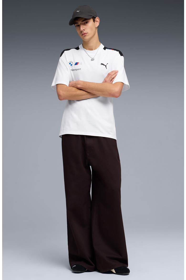 x BMW Replica Drivers Cotton Graphic T-Shirt, Alternate, color, PUMA WHITE
