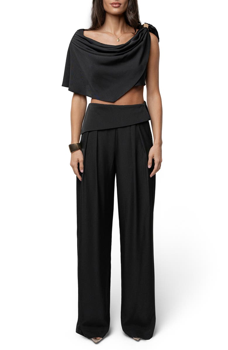 JLUXLABEL Executive High Waist Pants, Alternate, color, Black