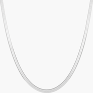 Aurate New York Herringbone Chain Necklace