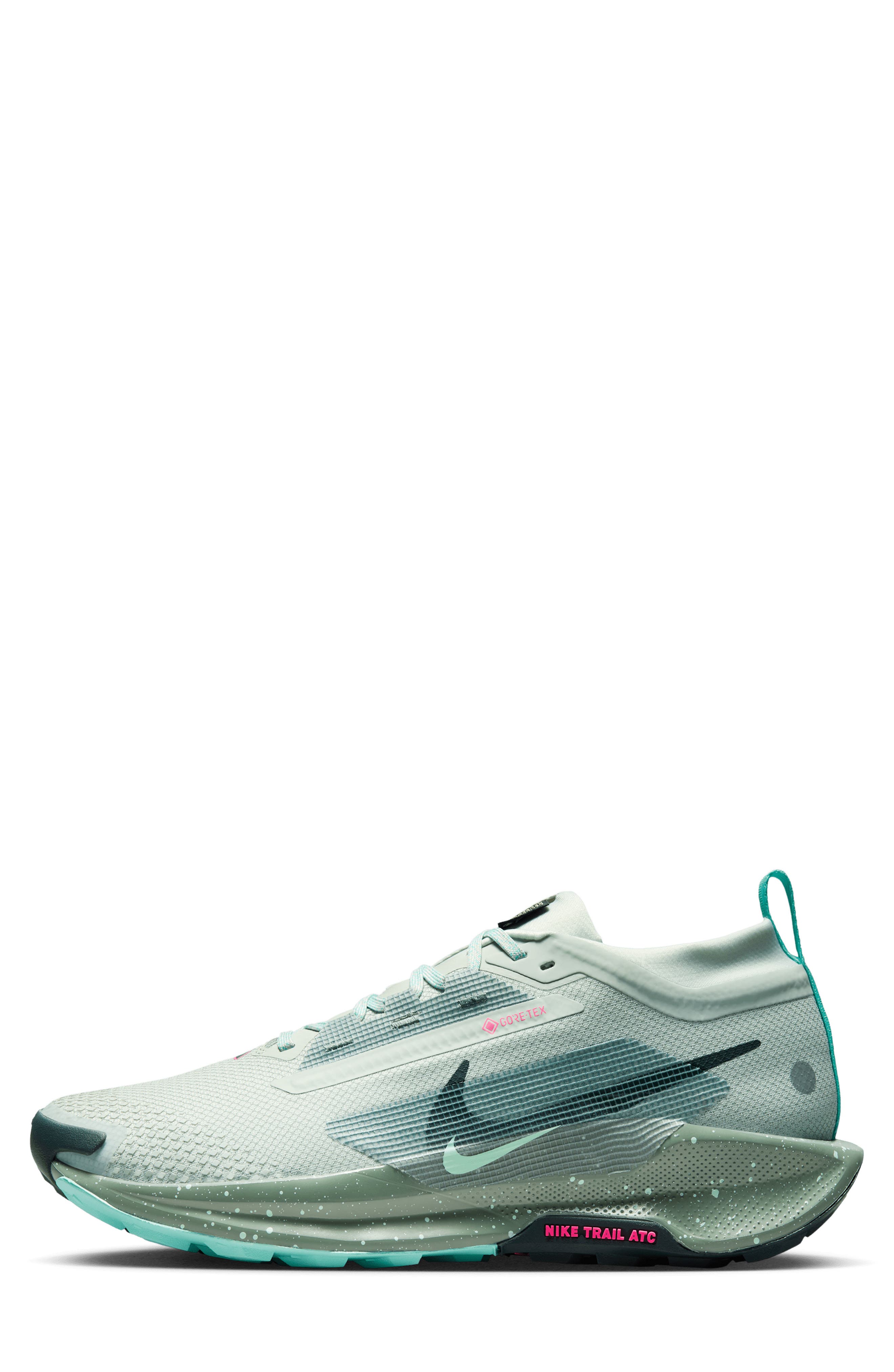 Nike Pegasus Trail 5 Gore-Tex<sup>®</sup> Waterproof Running Shoe, Alternate, color, Light Silver/ Clay Green