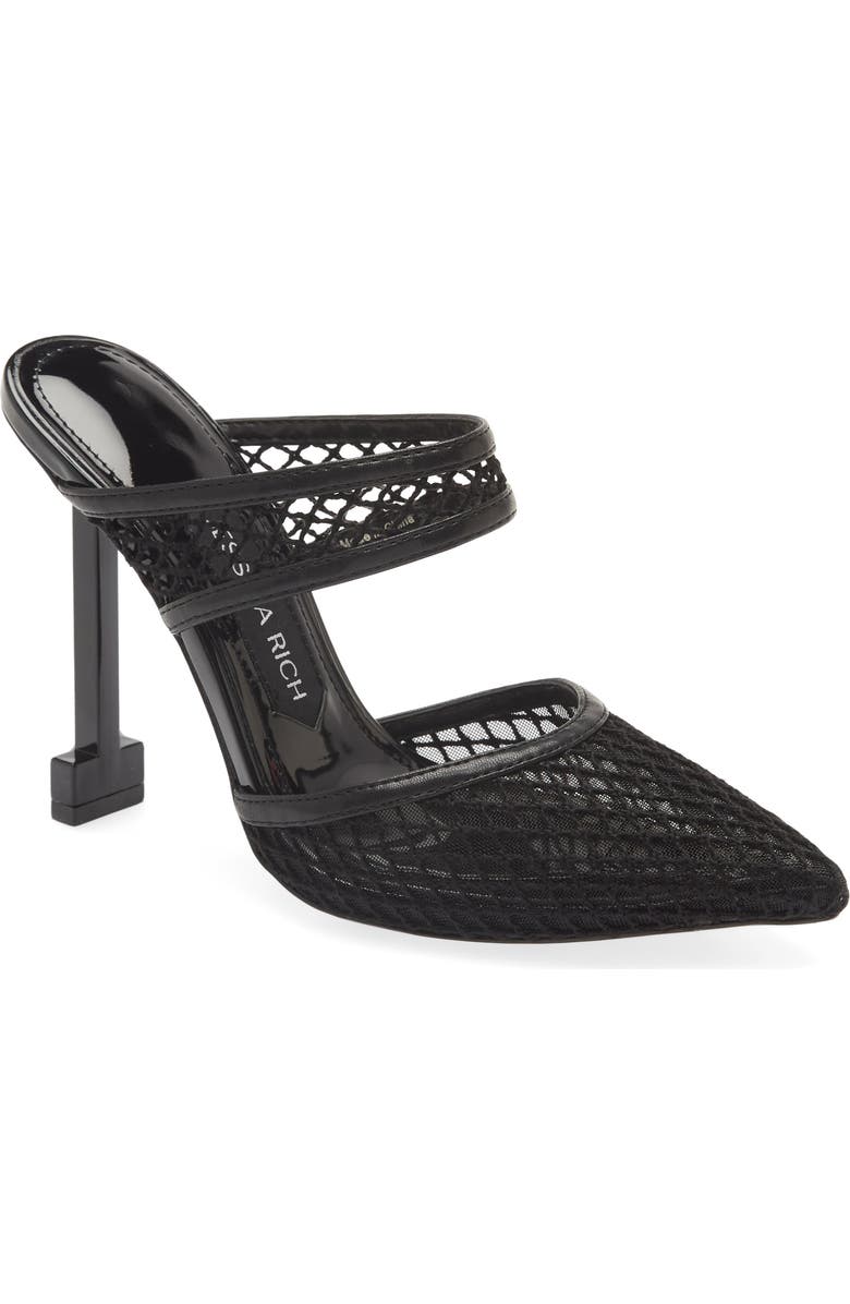 JESSICA RICH Ysabelle Fishnet Pointed Toe Pump, Main, color,