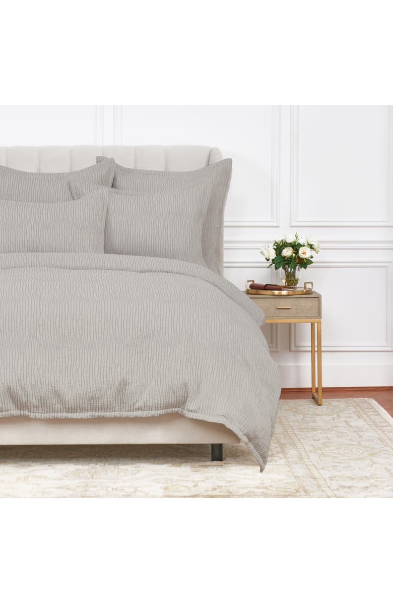 ELISABETH YORK Simone Ash 100% Cotton Queen Bed Duvet Cover, Alternate, color, Gray