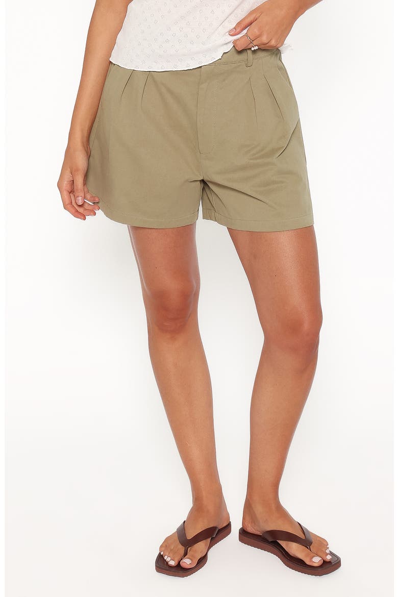 Davey Scarf Tie Shorts, Alternate, color, OLIVE GREEN